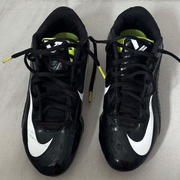 Nike V Strike Football Cleats in black patent - size 4.5Y - Picture 4 of 7